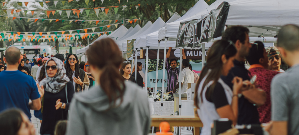 Scene from farmers market